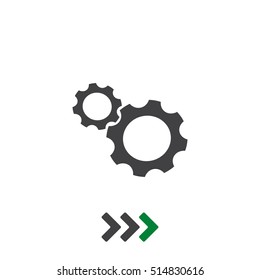 Gear Icon Vector flat design style