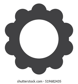 Gear Icon Vector flat design style