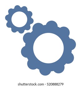 Gear Icon Vector flat design style