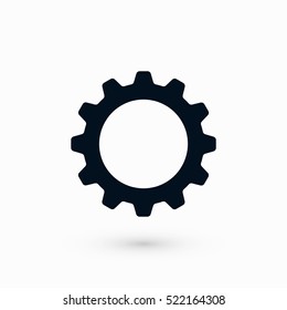 gear icon vector, flat design best vector icon