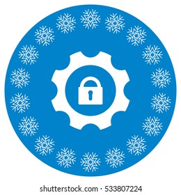 Gear Icon Vector flat design style