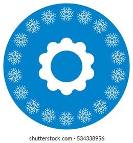 Gear Icon Vector flat design style