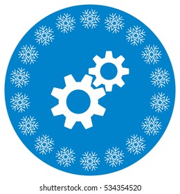 Gear Icon Vector flat design style