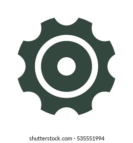 Gear Icon Vector flat design style