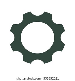 Gear Icon Vector flat design style
