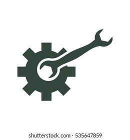 Gear Icon Vector flat design style