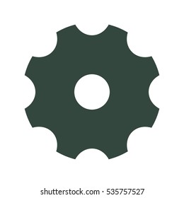 Gear Icon Vector flat design style