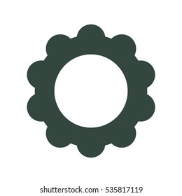 Gear Icon Vector flat design style