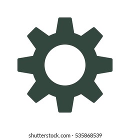 Gear Icon Vector flat design style