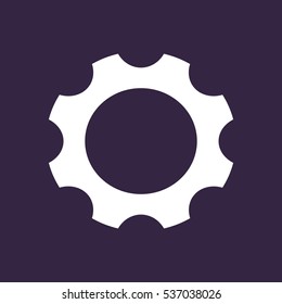 Gear Icon Vector flat design style