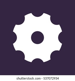 Gear Icon Vector flat design style