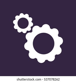 Gear Icon Vector flat design style