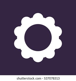 Gear Icon Vector flat design style