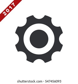 Gear Icon Vector flat design style
