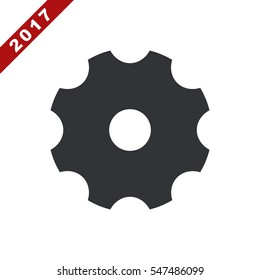 Gear Icon Vector flat design style