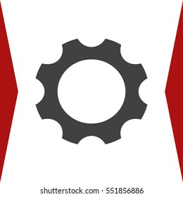 Gear Icon Vector flat design style