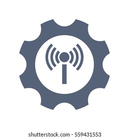 Gear Icon Vector flat design style