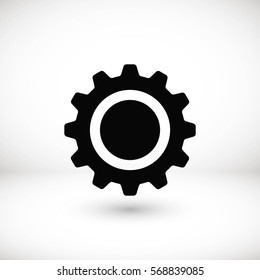 gear icon vector, flat design best vector icon
