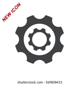 Gear Icon Vector flat design style