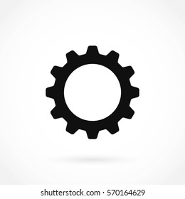 gear icon vector, flat design best vector icon