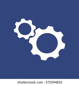 Gear Icon Vector flat design style