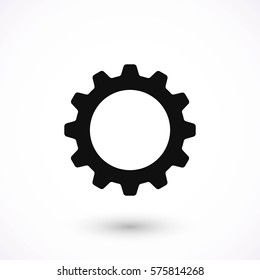 gear icon vector, flat design best vector icon
