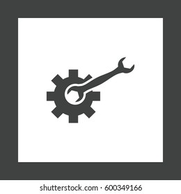 Gear Icon Vector flat design style