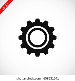 gear icon vector, flat design best vector icon