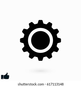 gear icon vector, flat design best vector icon