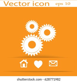 gear Icon vector flat design