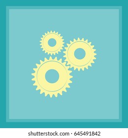 gear Icon vector flat design