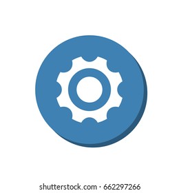 Gear Icon Vector flat design style
