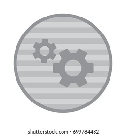 Gear Icon Vector flat design style