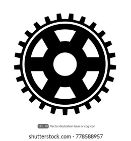 gear icon vector, flat design best vector icon,Eps 10 vector file.