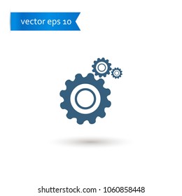 gear. gear icon. gear vector. flat style. sign design vector. sign design. Vector EPS 10