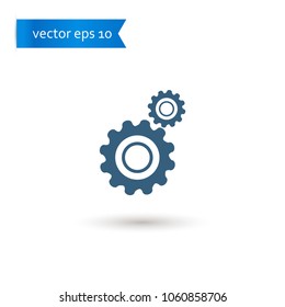 gear. gear icon. gear vector. flat style. sign design vector. sign design. Vector EPS 10