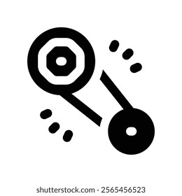 gear icon. vector glyph icon for your website, mobile, presentation, and logo design.