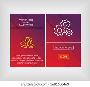 Gear icon. Vector graphics display work style. gear vector graphics. for your site 10 eps