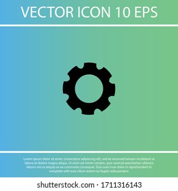 Gear icon. gear. Vector graphics display work style. gear vector graphics. for your site. gear 10 eps