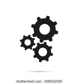 Gear icon. Vector illustration