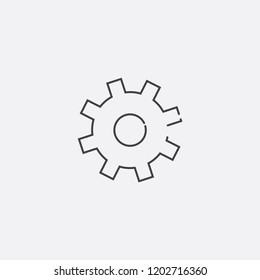 gear icon, vector illustration