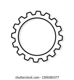 gear icon- vector illustration