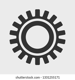 Gear icon. Vector illustration.