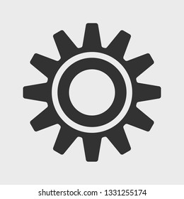 Gear icon. Vector illustration.