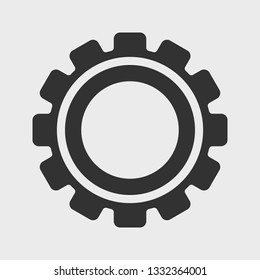 Gear icon. Vector illustration.