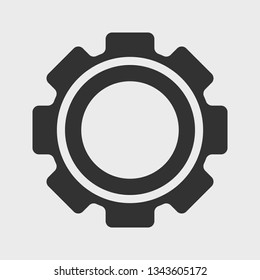 Gear icon. Vector illustration.