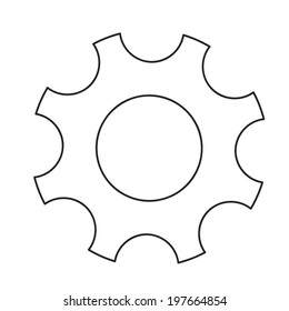 Gear icon  Vector illustration