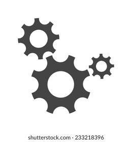  Gear icon Vector illustration