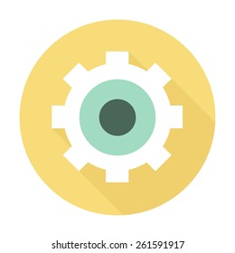  Gear icon, vector illustration