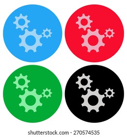  Gear icon Vector illustration
